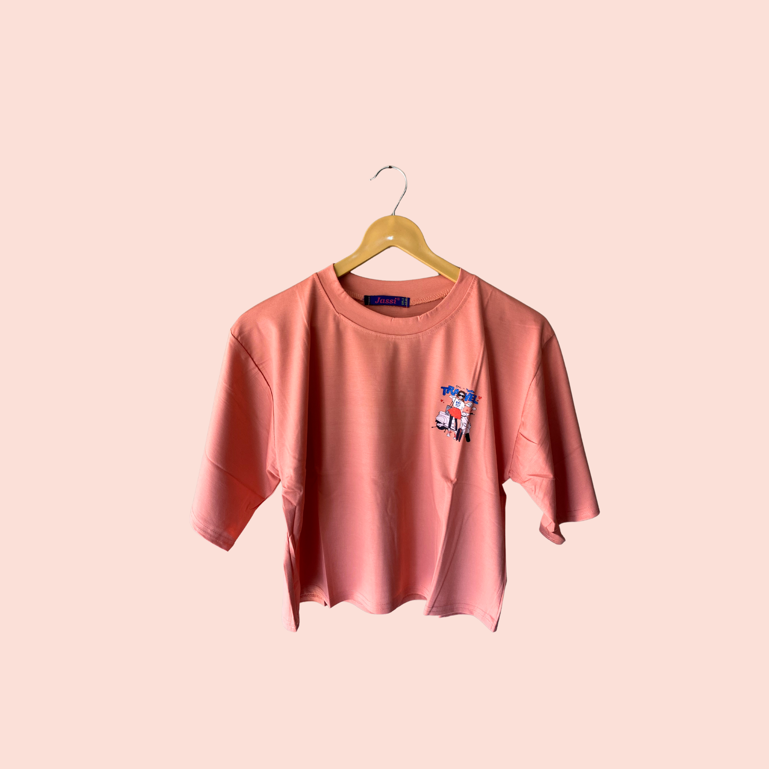T-shirt for women’s , girls ( coral  )