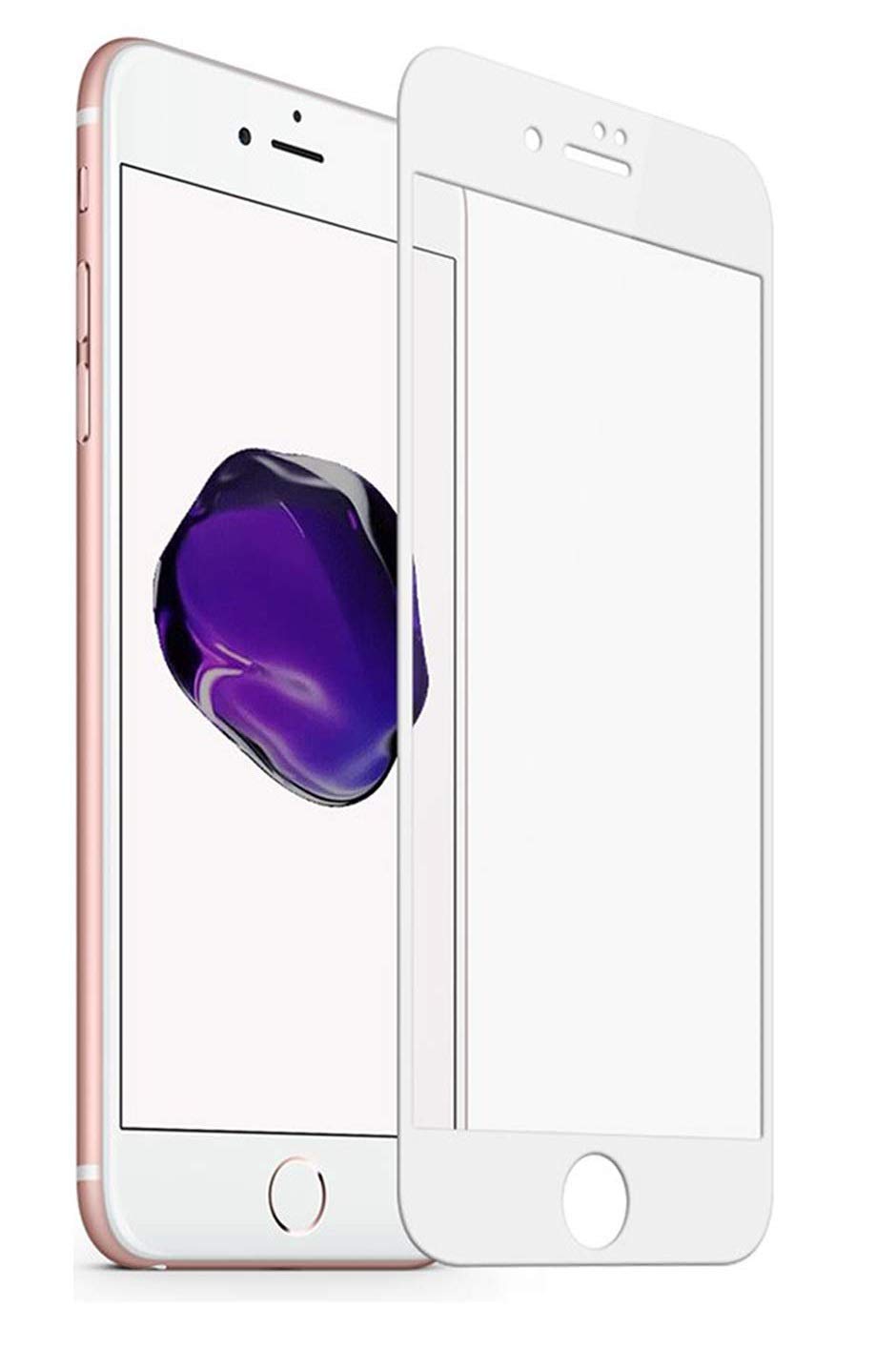 iPhone 7 tempered glass white