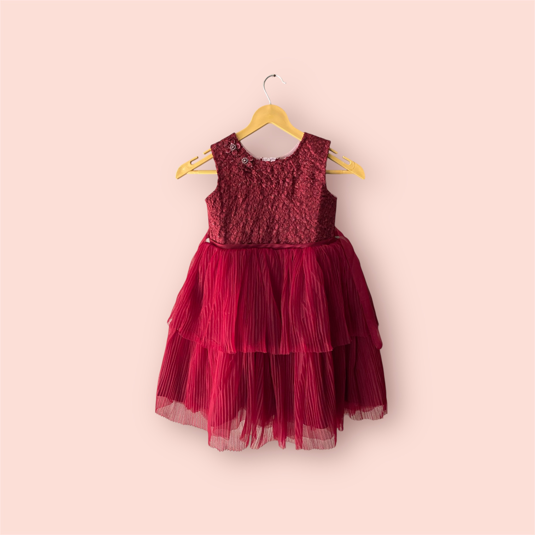 kids girl frok red colour