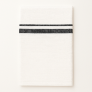 Dhoti white , single  ( black )